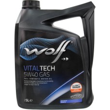 WOLF VITALTECH 5W-40 GAS 5л.