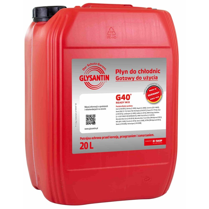 АНТИФРИЗ GLYSANTIN G40 (готовый розовый) 20л.