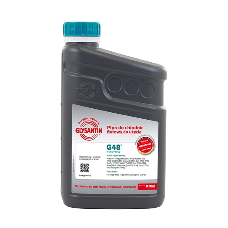 АНТИФРИЗ GLYSANTIN G48 (готовый) 1л. (СИНЕ-ЗЕЛЕНЫЙ)