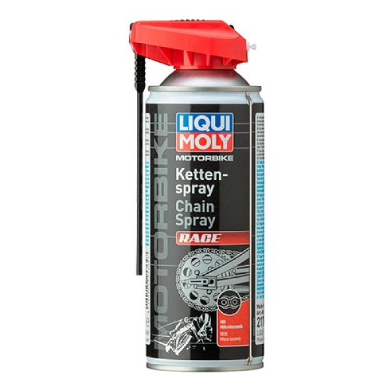 Мастило для ланцюгів мотоциклів LIQUI MOLY Motorbike Kettenspray Race 0.4л.