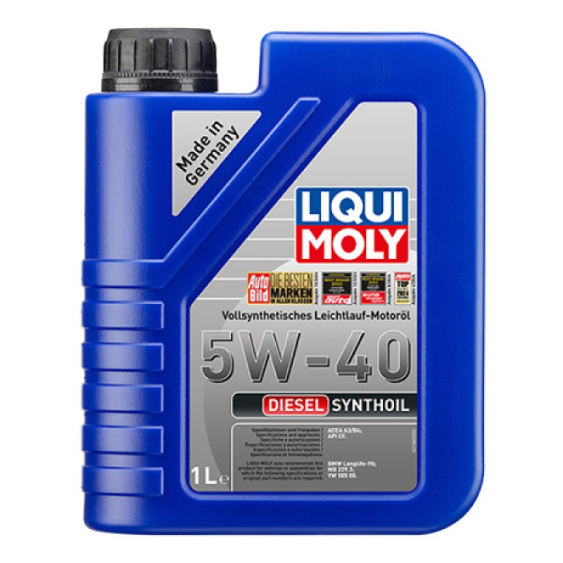 Синтетична моторна олива - Liqui Moly Diesel Synthoil SAE 5W-40   1л.