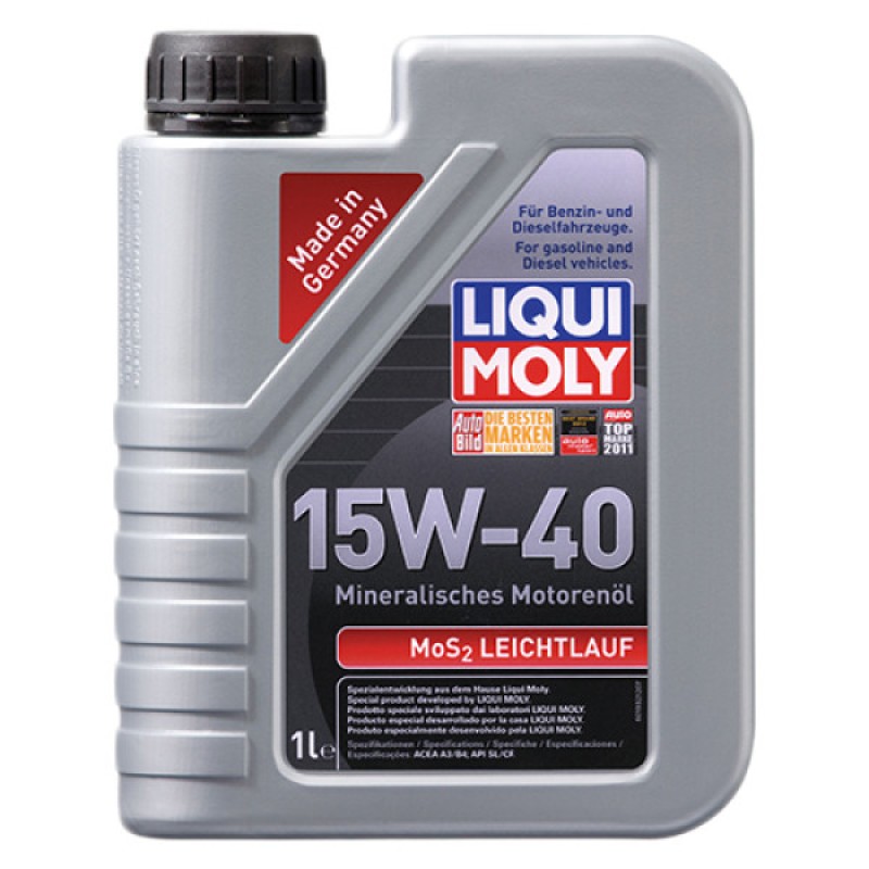 Мінеральна моторна олива - Liqui Moly MoS2 Leichtlauf SAE 15W-40 1л.