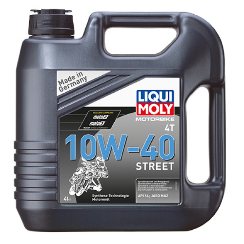 Олива для 4-тактних двигунів - Liqui Moly Motorbike 4T 10W-40 Street 4л.