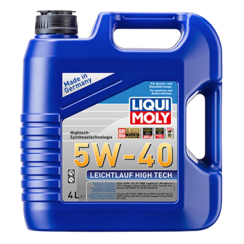 Синтетична моторна олива - Liqui Moly Leichtlauf High Tech 5W-40   4л. Безкоштовна доставка.
