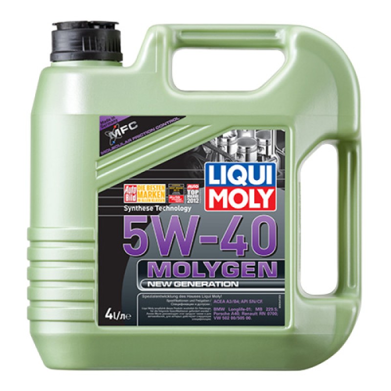 Синтетична моторна олива - Liqui Moly Molygen New Generation 5W-40   4л. Безкоштовна доставка.