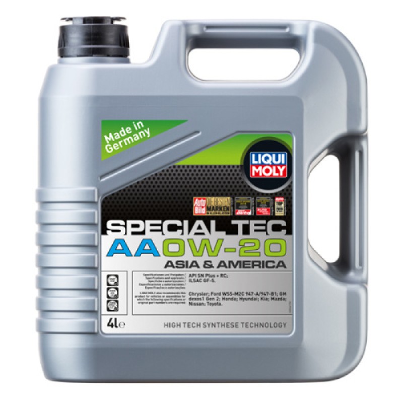 Синтетична моторна олива - Liqui Moly SPECIAL TEC AA 0W-20   4л. Безкоштовна доставка.