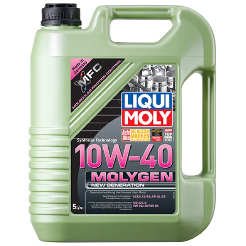 Напівсинтетична моторна олива - Liqui Moly Molygen New Generation 10W-40   5л. Безкоштовна доставка.