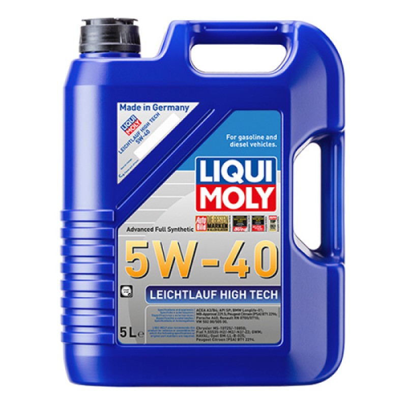 Синтетична моторна олива - Liqui Moly Leichtlauf High Tech 5W-40   5л. Безкоштовна доставка.