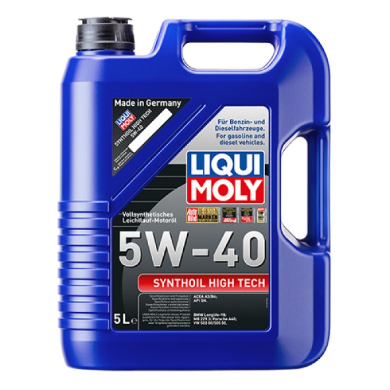 Синтетична моторна олива - Liqui Moly Synthoil High Tech SAE 5W-40   5л. Безкоштовна доставка.