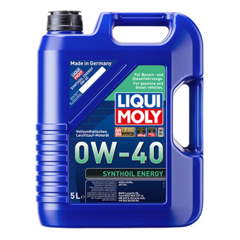 Синтетична моторна олива - Liqui Moly Synthoil Energy SAE 0W-40  5л. Безкоштовна доставка.