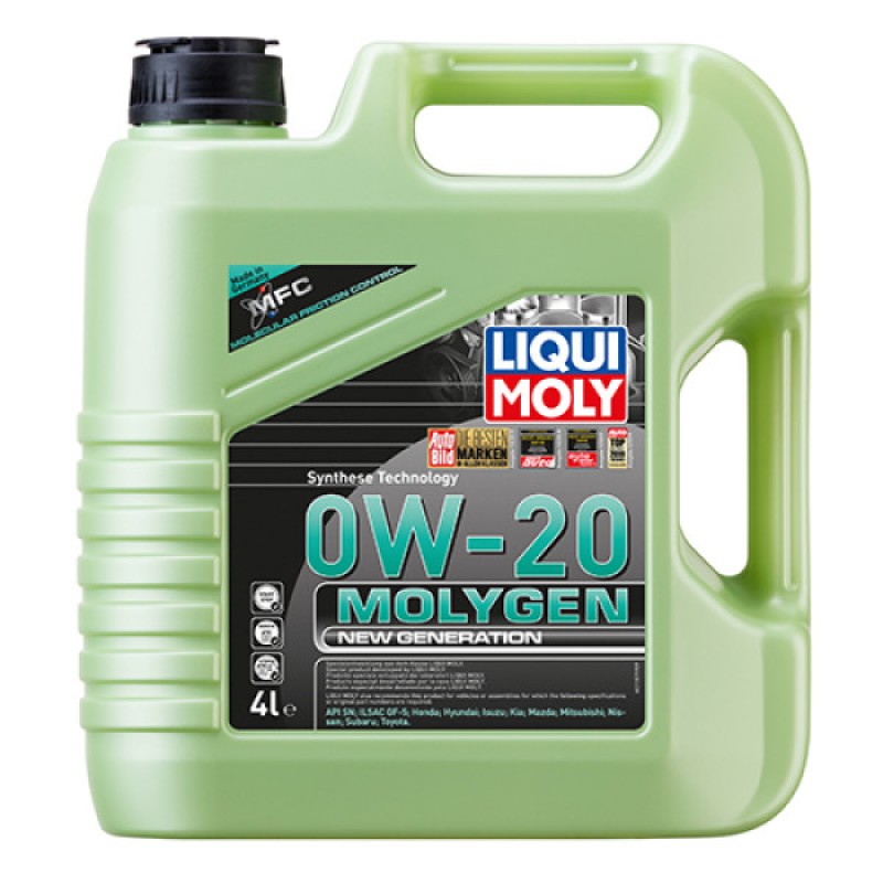 Синтетична моторна олива - Liqui Moly Molygen New Generation 0W-20 4л.  Безкоштовна доставка.