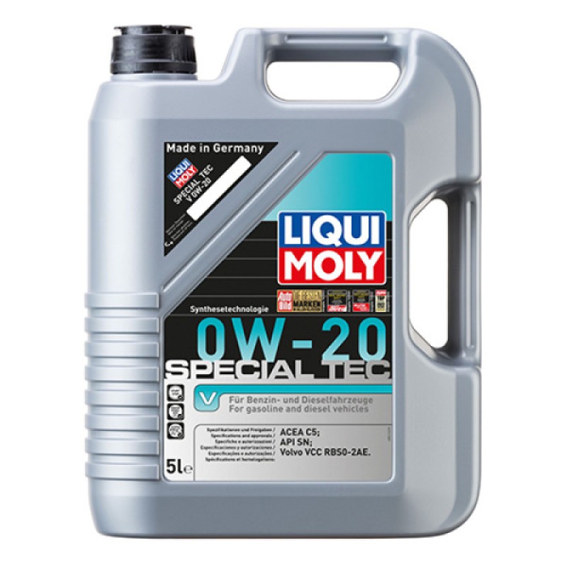 Синтетична моторна олива - Liqui Moly Special Tec V 0W-20   5л. Безкоштовна доставка.