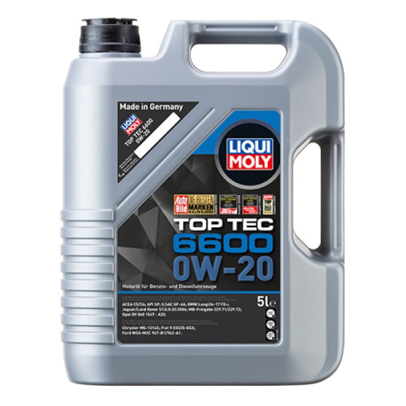 НС-синтетична моторна олива - Liqui Moly Top Tec 6600 0W-20 5л.  Безкоштовна доставка.