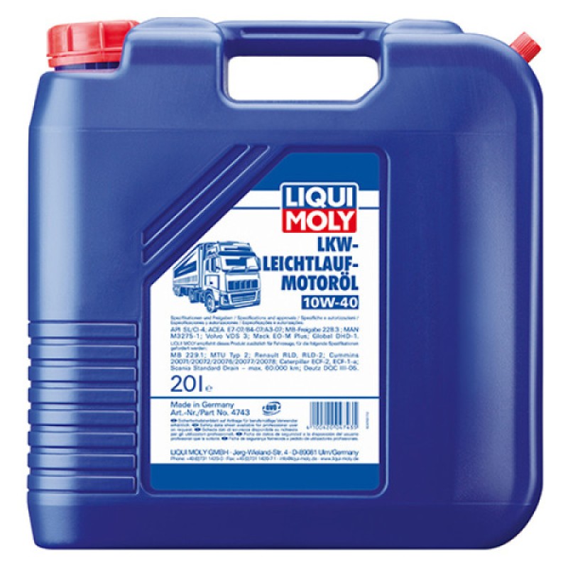 Напівсинтетична моторна олива - LKW Leichtlauf-Motoroil SAE 10W-40 Basic   20л.